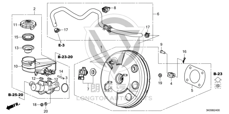 Brake Booster 01469-TETH0 01469TETH00 for Honda