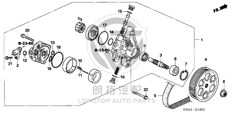Power steering pump 56110-RNA-A02 56110RNAA02 for Honda Siming