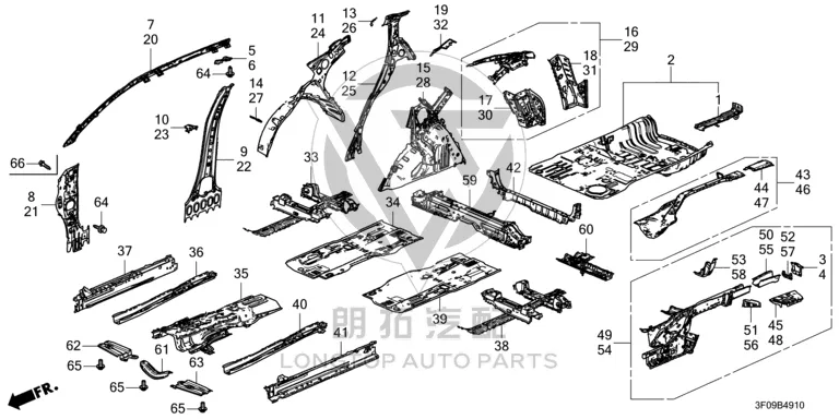 Spare Wheel Groove 04655-3B5H0 046553B5H0 for Honda