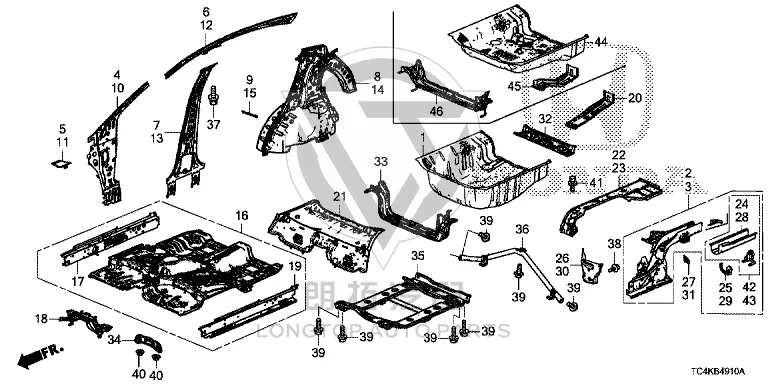 Spare Wheel Groove 04655-TFTH1 04655TFTH1 for Honda