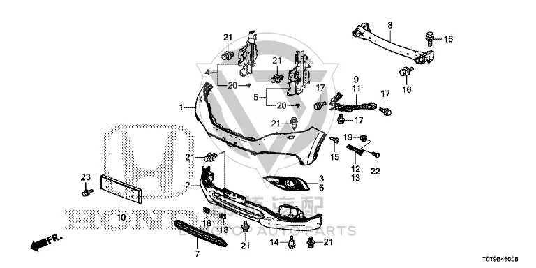 Headlamp Bracket (Left) 71190-T0T-H00 71190T0TH00 for Honda