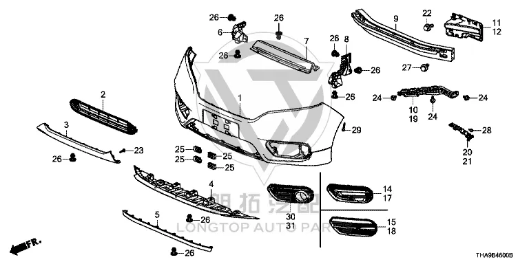 Headlamp Bracket (Right) 71140-THAH0 71140THAH01 for Honda
