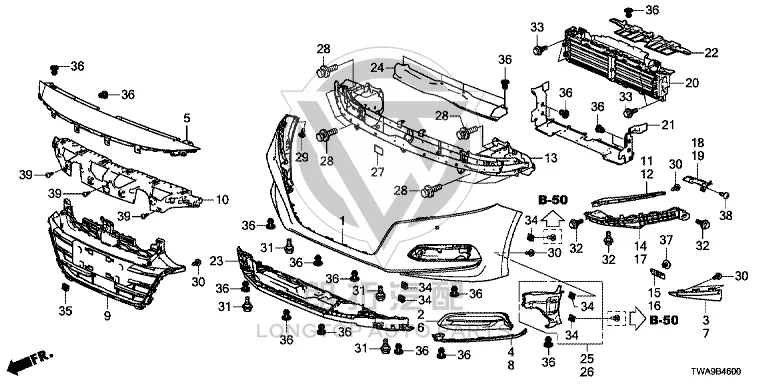 Headlamp Bracket (Right) 71140-TVE-H00 71140TVEH00 for Honda