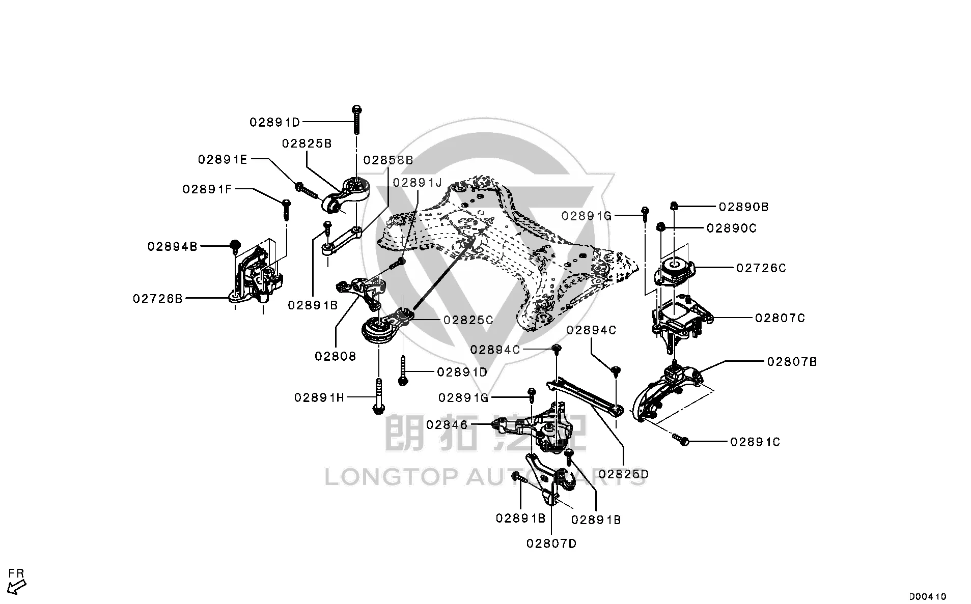 Engine Mount Upper Left 11220-4BB0A 112204BB0A for Mitsubishi VH16S