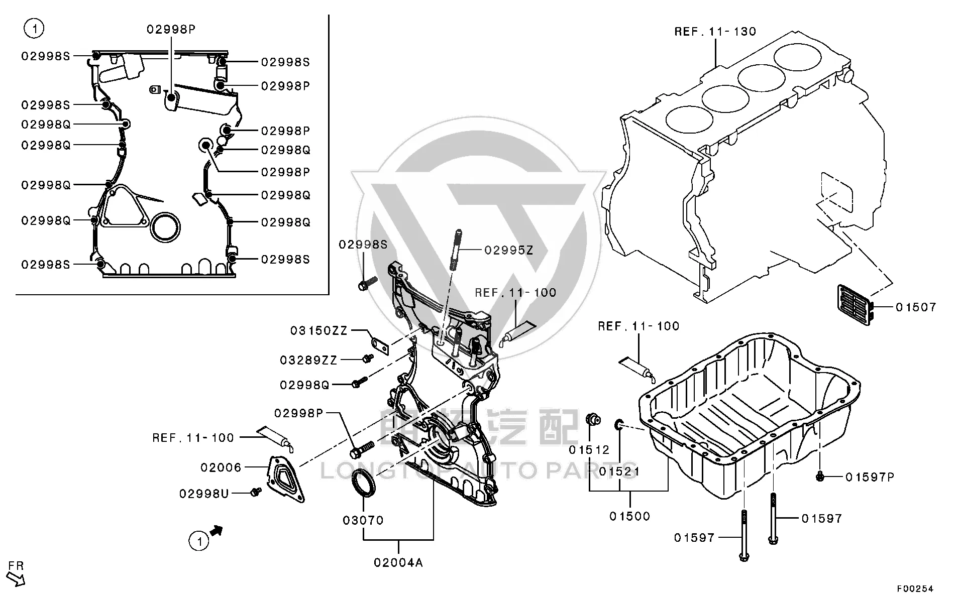Engine Oil Pan 1200A-830 1200A830 for Mitsubishi GF8W