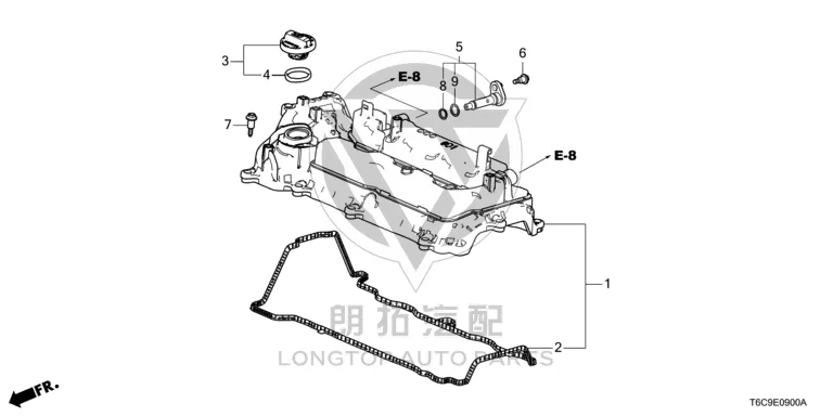 Valve Cover 12310-6C1A0 123106C1A0 for Honda