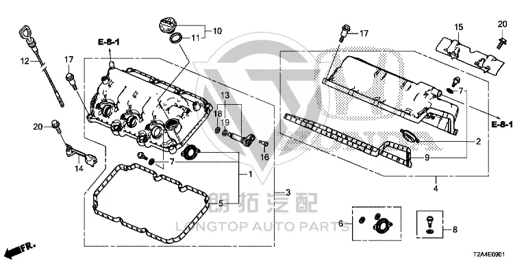 Seal for Valve Cover (Rear) 12351-5G0A0 123515G0A00 for Honda