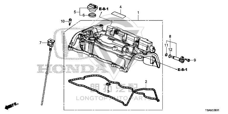 Exhaust Valve Cover 17130-5A2A0 171305A2A01 for Honda