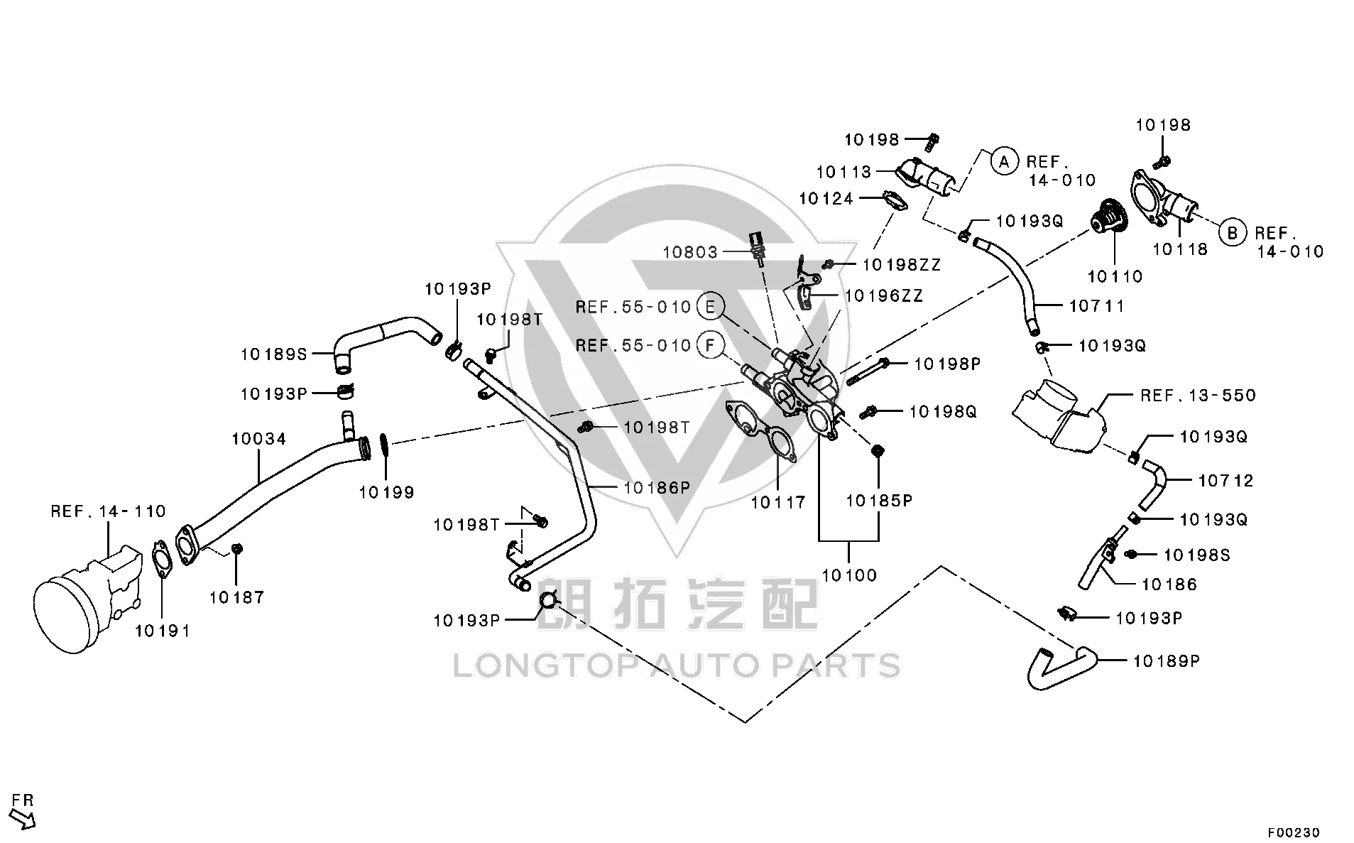 Thermostat 1305A-802 1305A802 for Mitsubishi GA2W