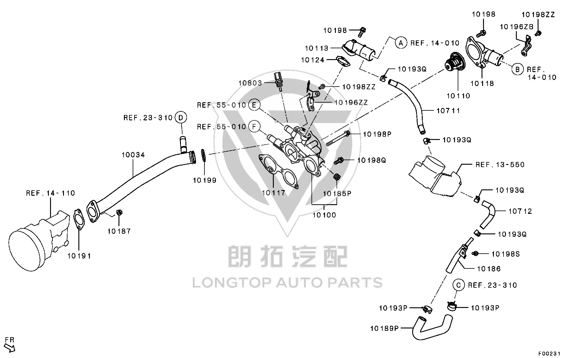 Washer 1305A-286 1305A286 for Mitsubishi CV2W