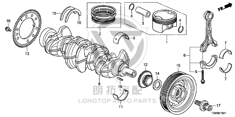 Connecting rod 13210-R48H0 13210R48H00 for Honda