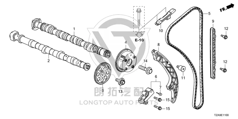 Intake Camshaft Timing Wheel 14310-5BYH0 143105BYH01 for Honda