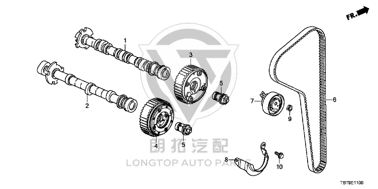 Timing belt 14400-5AYH01 144005AYH01 for Honda