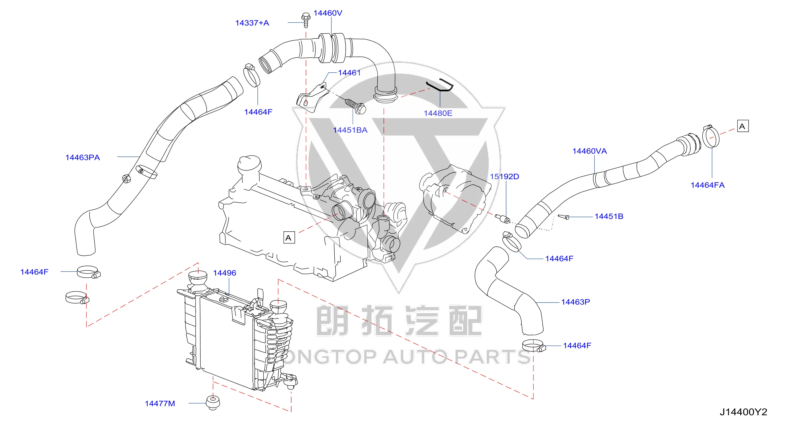 Clamp 14464-BN302 14464BN302 for Infiniti