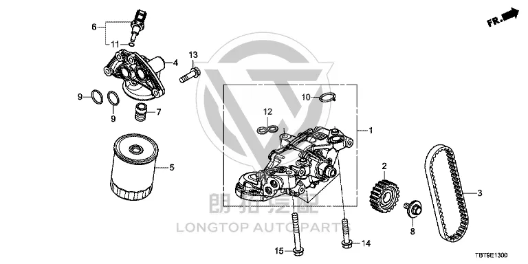 Oil Pump Belt 15140-5AYH0 151405AYH01 for Honda