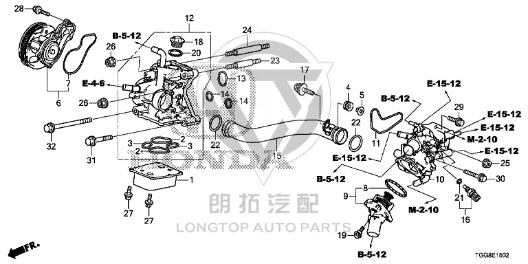 Oil radiator gasket 15501-RPY-G01 15501RPYG01 for Honda
