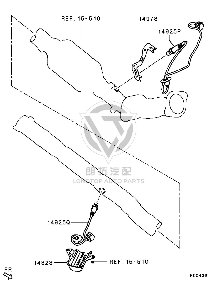 Oxygen Sensor (front) 1588A-3337 1588A3337 for Mitsubishi GA2W