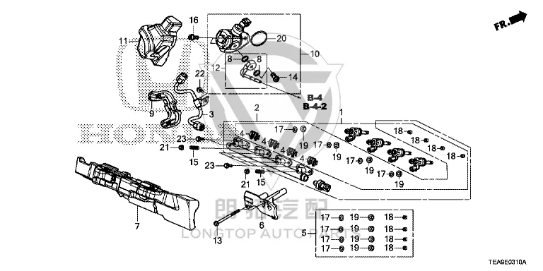 Fuel Injector 16010-59B30 1601059B306 for Honda