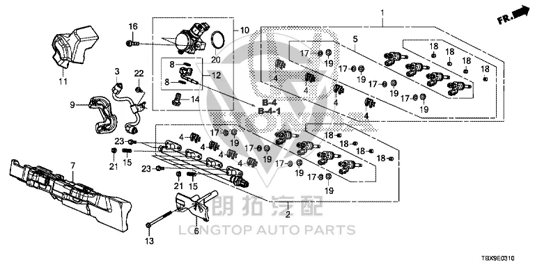 Fuel Injector 16010-5PA30 160105PA306 for Honda
