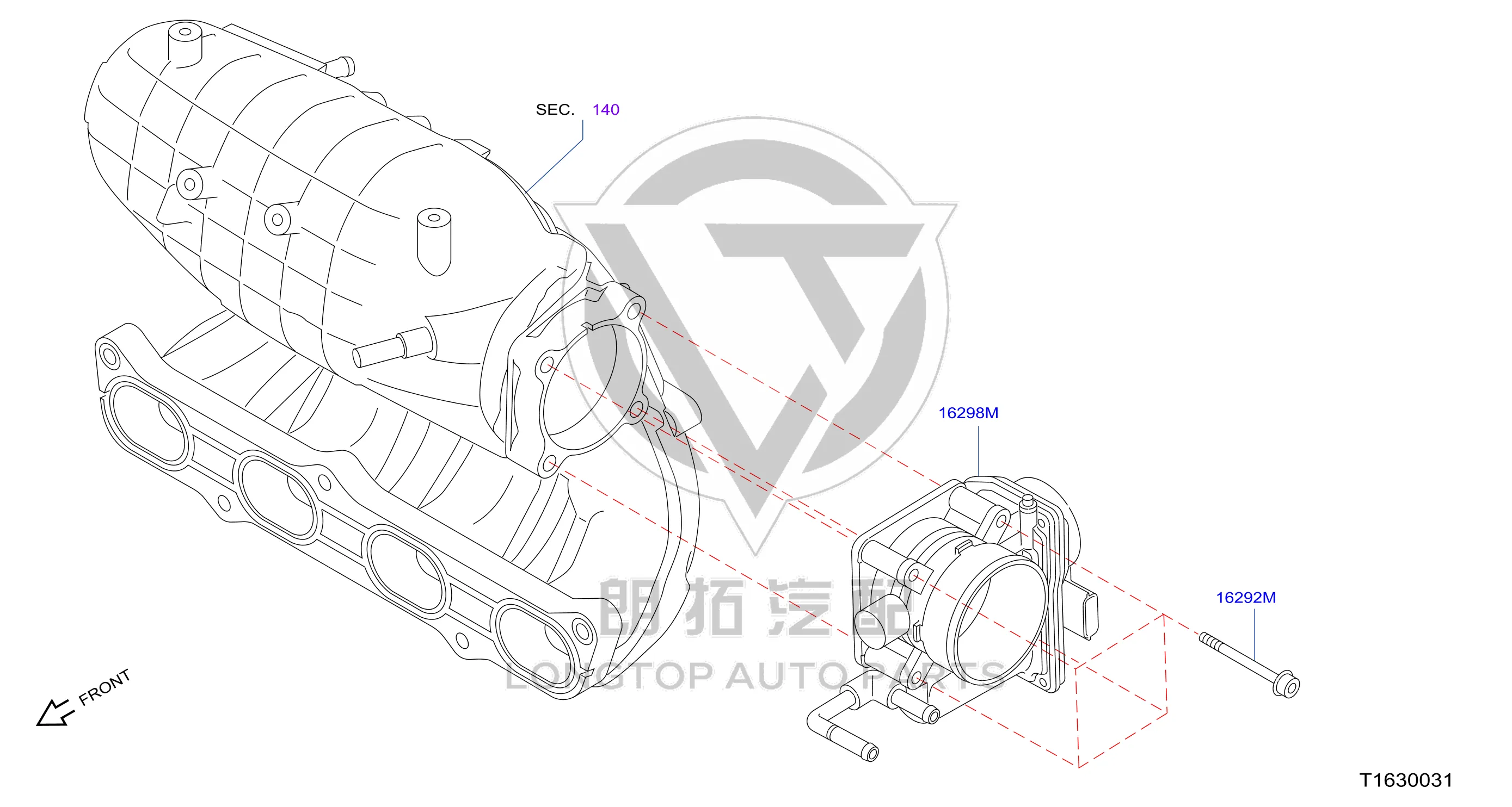 Throttle Valve Assembly (Right) 16119-8FS0A 161198FS0A for Nissan