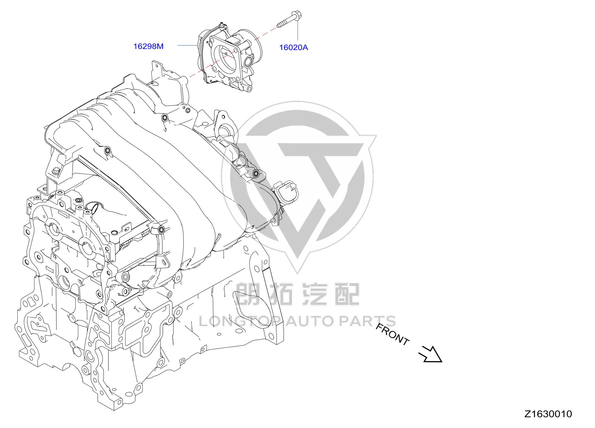 Throttle Body Assembly 16119-8FS0C 161198FS0C for Nissan