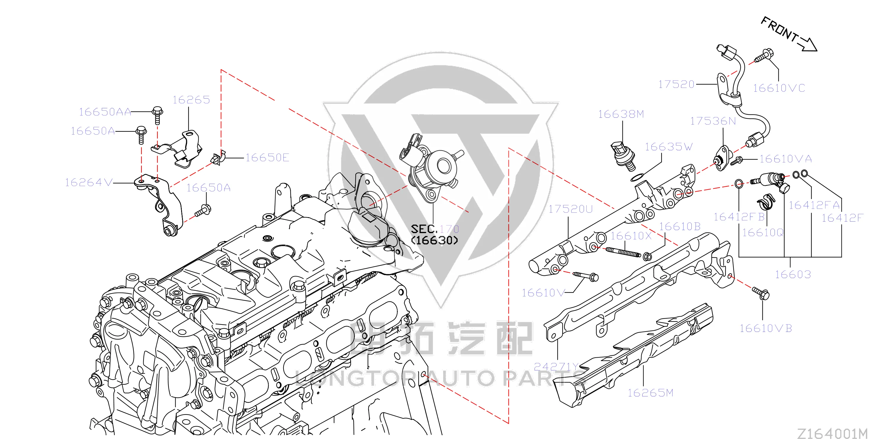Fuel Injector 16600-4BB0A 166004BB0A for Nissan