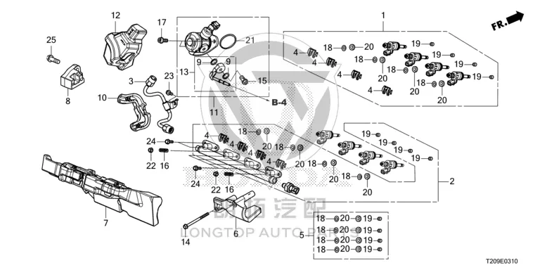 High-pressure oil pump 16790-59B03 1679059B03 for Honda