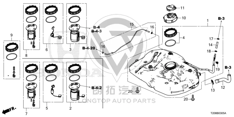 Fuel filter 17048-TEC-000 17048TEC000 for Honda