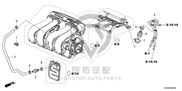 Exhaust Valve Cover 17130-PNDA0 17130PNDA0 for Honda