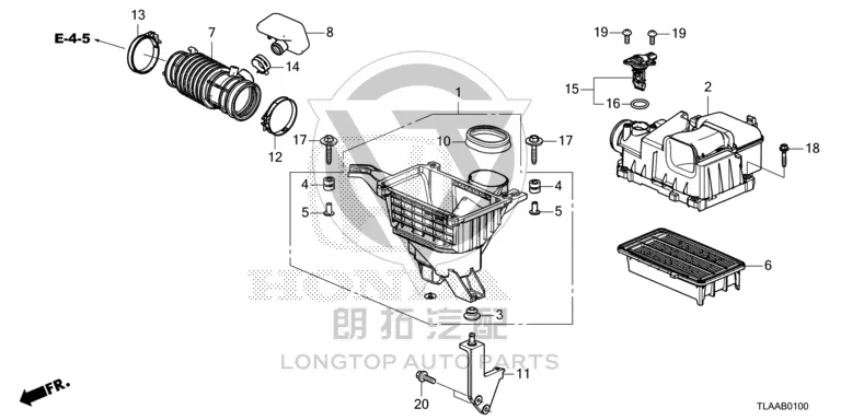 Air Filter Housing (Lower) 17201-5PAA0 172015PAA00 for Honda