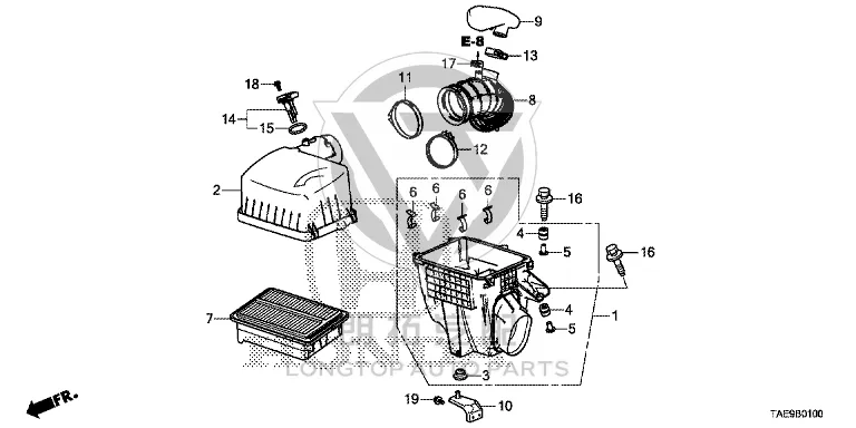 Air Filter 17220-5X6J0 172205X6J00 for Honda 2015