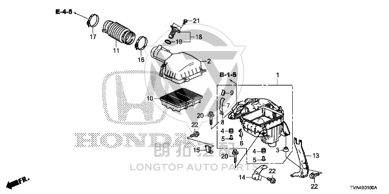 Air Filter Housing Lower 17201-6A0A0 172016A0A00 for Honda