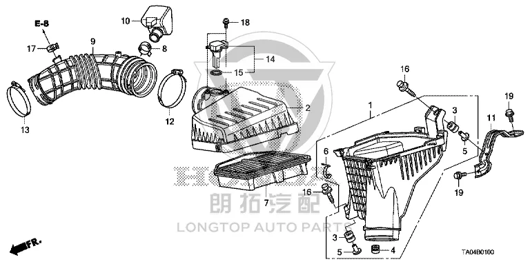 Throttle Intake Pipe 17228-R40A0 17228R40A00 for Honda