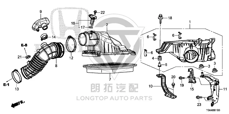 Throttle Intake Pipe 17228-R5AA00 17228R5AA00 for Honda