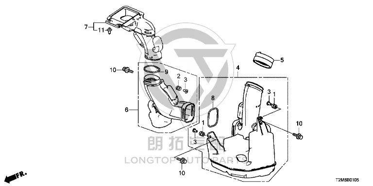 Air Resonator 17230-5A4H00 172305A4H00 for Honda