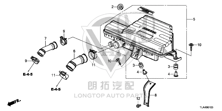Air Resonator 17230-5PAY00 172305PAY00 for Honda