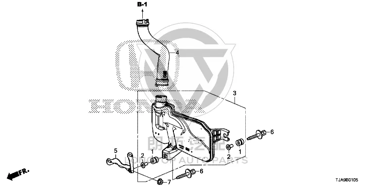 Air resonator 17230-5R0J0 172305R0J01 for Honda