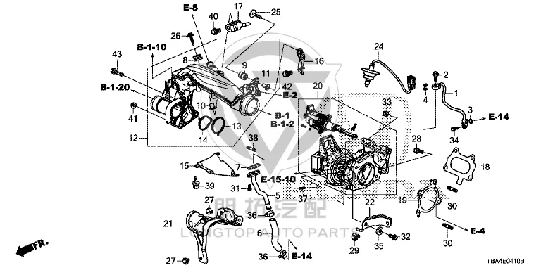 Turbocharger Gasket 18233-59B00 1823359B00 for Honda