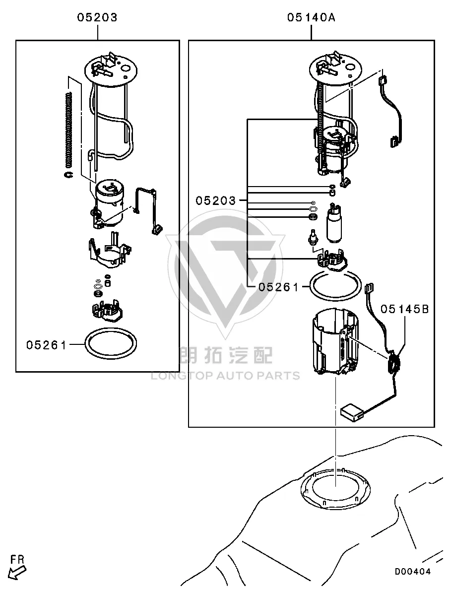Fuel filter 1770A-267 1770A267 for Mitsubishi KG6W