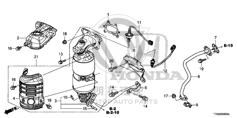 Oxygen Sensor (rear) 36532-5M1H11 365325M1H11 for Honda
