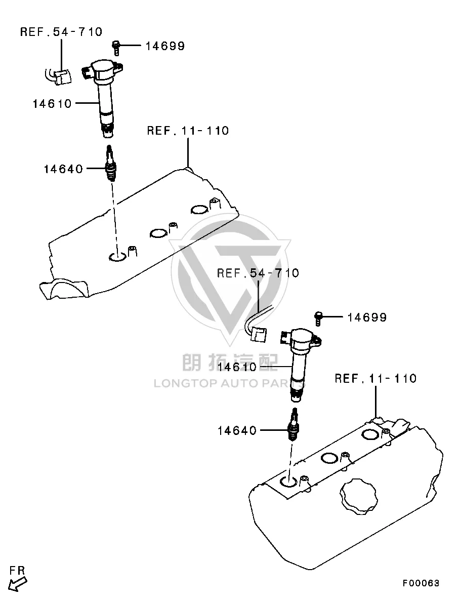 Spark plug 1822A-00002 1822A00002 for Mitsubishi V87W