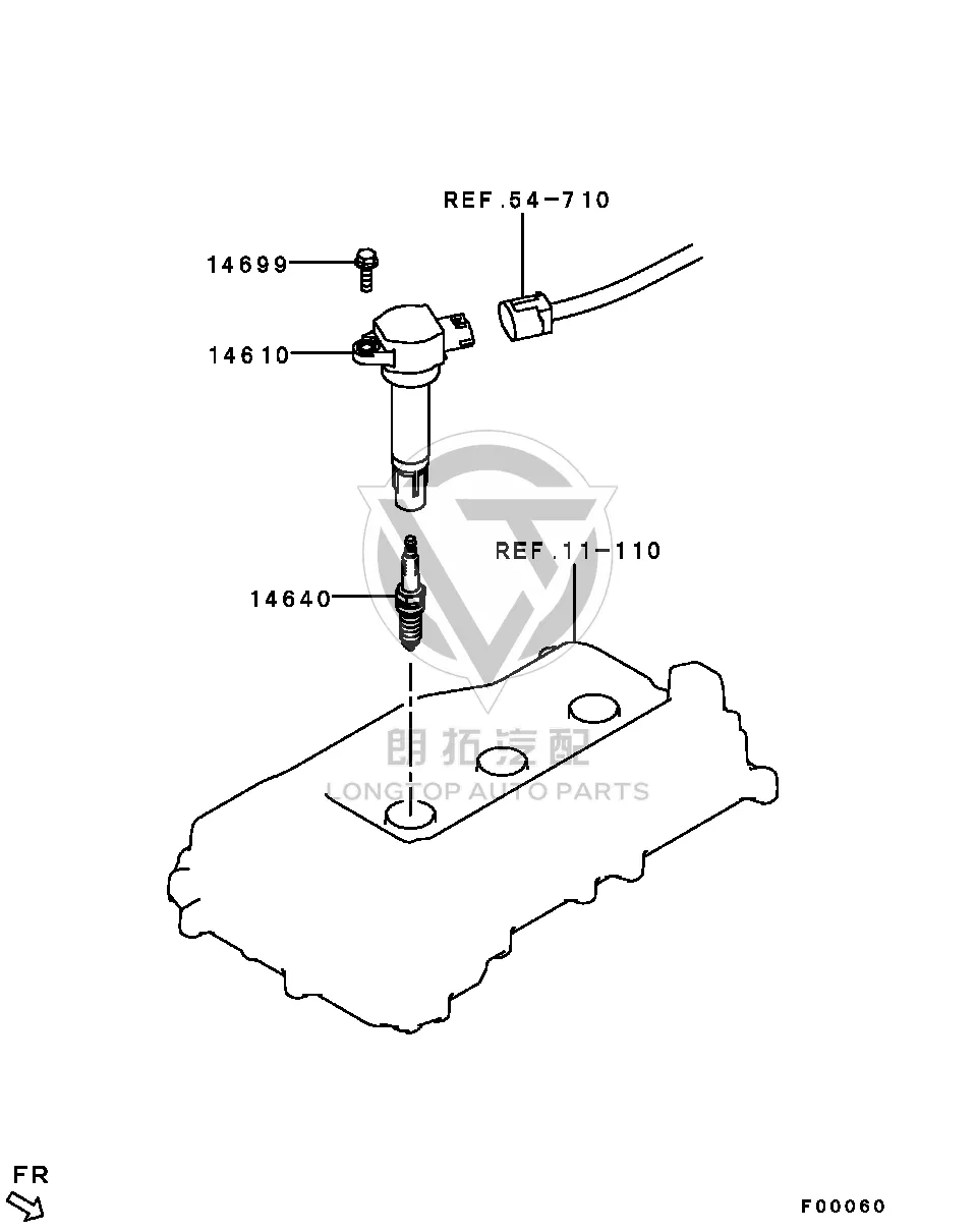 Spark plug 1822A-011 1822A011 for Mitsubishi CW6W