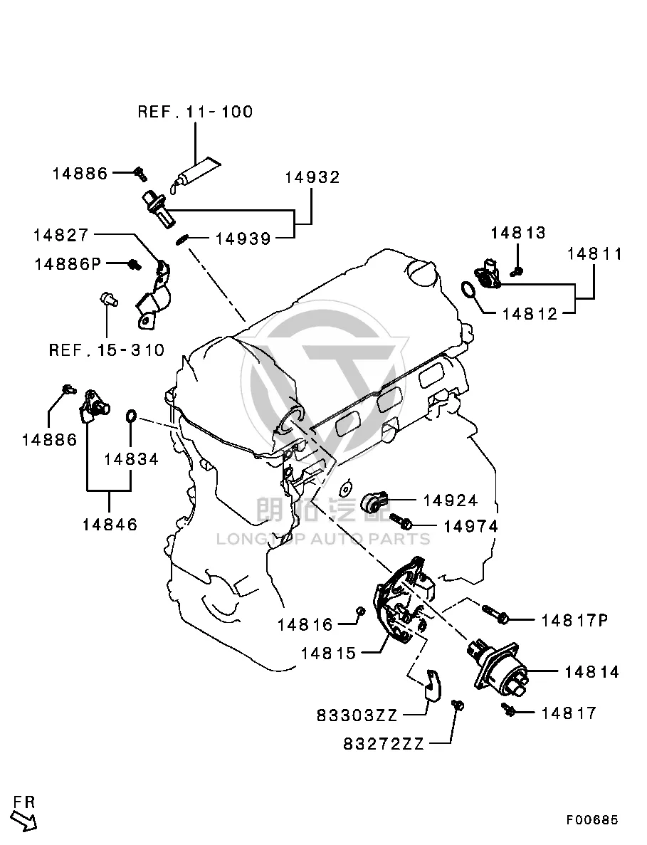 Camshaft Position Sensor 1865A-420 1865A420 for Mitsubishi GA9W