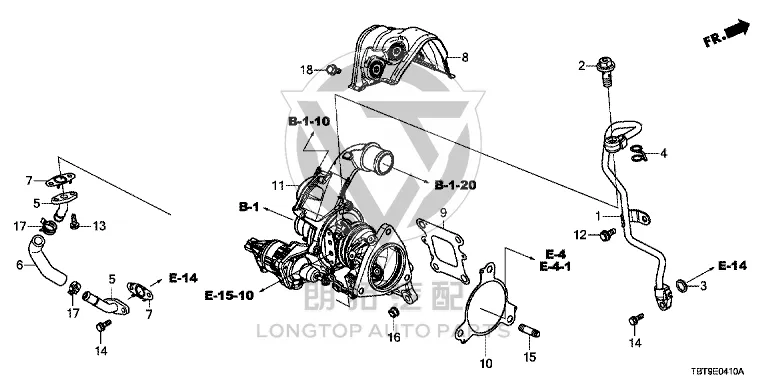 Turbocharger 18900-5AYH0 189005AYH01 for Honda