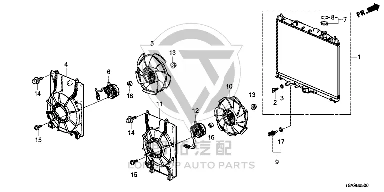Radiator 19010-55MH5 1901055MH51 for Honda