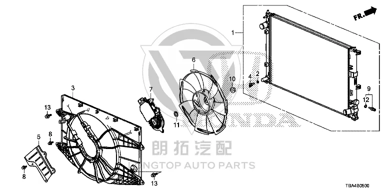 Radiator 19010-5AAA0 190105AAA01 for Honda