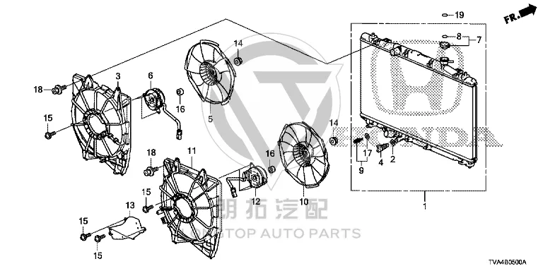 Radiator 19010-6A0A0 190106A0A01 for Honda