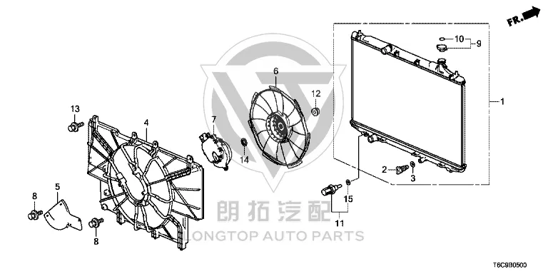 Radiator 19010-6W0H0 190106W0H01 for Honda