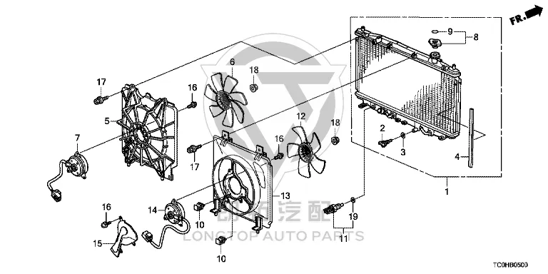 Radiator 19010-R62H5 19010R62H51 for Honda
