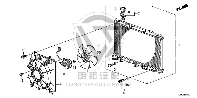 Radiator 19010-RC3H5 19010RC3H51 for Honda